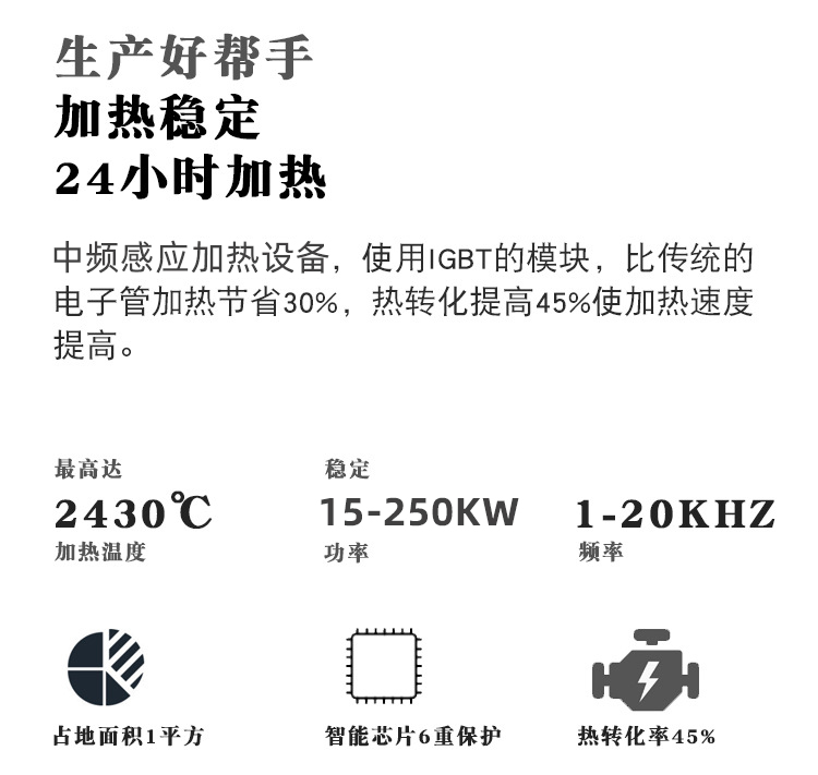 中頻51漫画成人无遮挡加熱設備HTM-110AB 110KW中頻熔煉爐(圖2)